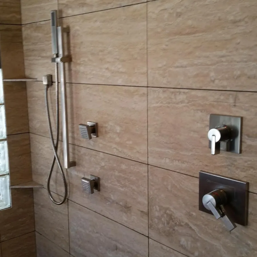 Shower fixture installation for Water Heater Replacement in El Campo